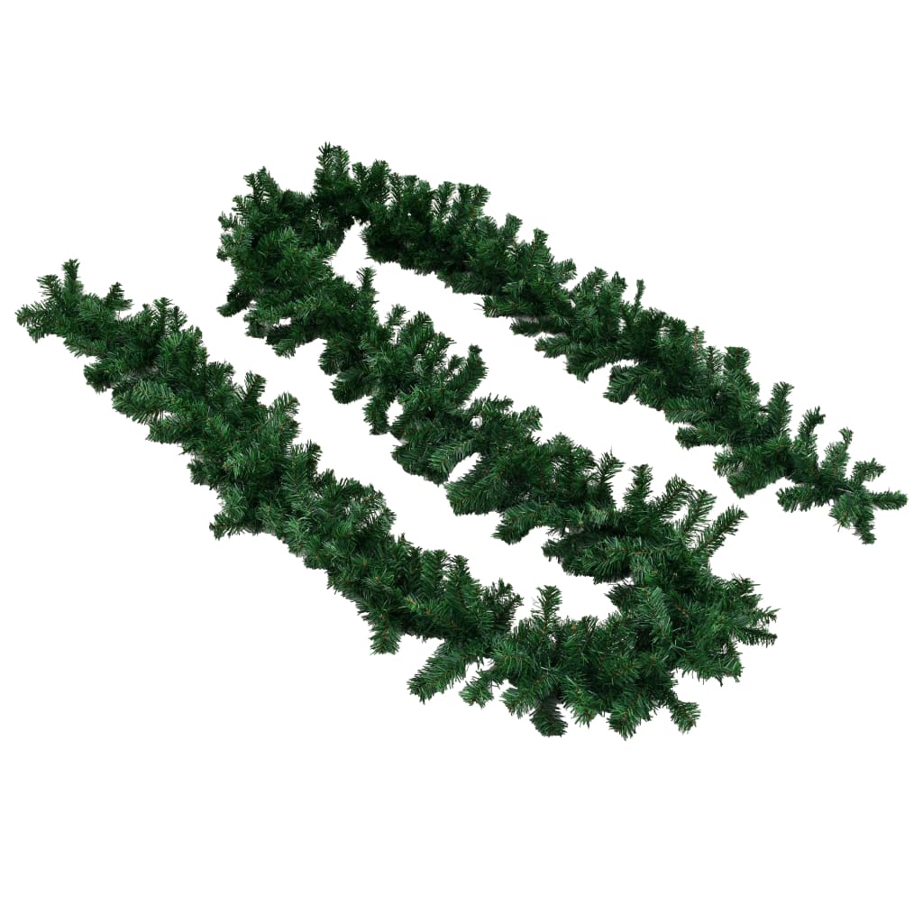 Vidaxl Garlands de Navidad 4 ST 270 CM PVC Green