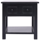 Vidaxl bijzettafel 40x40x40 cm paulowniahout zwart