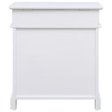 Gabinete de zapatos Vidaxl 50x28x58 cm Paulowniahout White