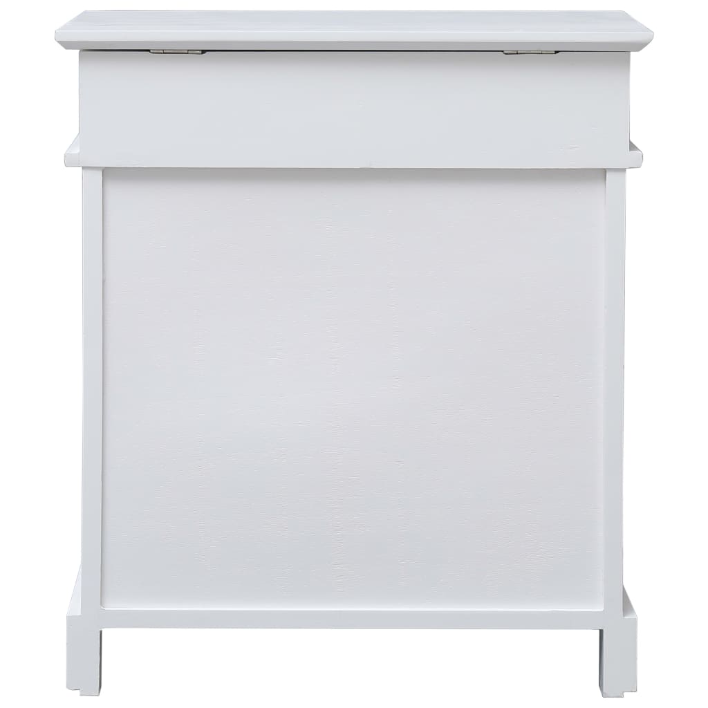 Vidaxl skoskåp 50x28x58 cm Paulowniahout White