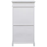 Vidaxl Cabinet da scarpe 50x28x98 cm Paulownahout bianco