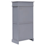 Vidaxl Cabinet da scarpe 50x28x98 cm paulownahout grigio