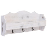 Vidaxx porte-manteau mural 50x10x23 cm bois blanc