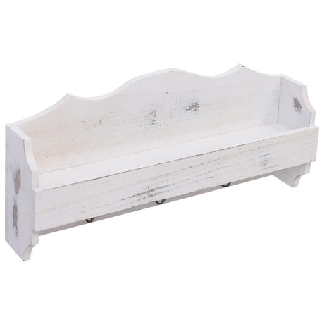 Vidaxx porte-manteau mural 50x10x23 cm bois blanc