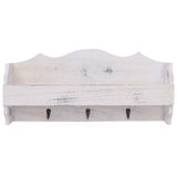Vidaxx porte-manteau mural 50x10x23 cm bois blanc