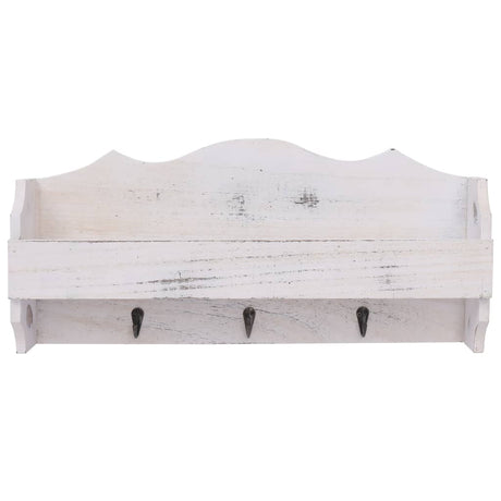 Vidaxx porte-manteau mural 50x10x23 cm bois blanc