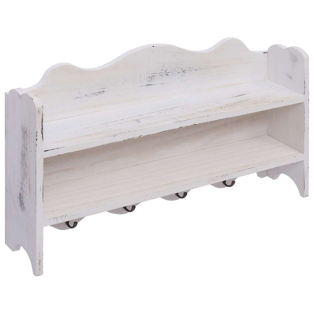 Vidaxx porte-manteau mural 50x10x30 cm bois blanc