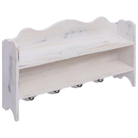 Vidaxx porte-manteau mural 50x10x30 cm bois blanc