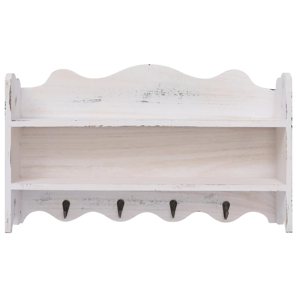 Vidaxx porte-manteau mural 50x10x30 cm bois blanc