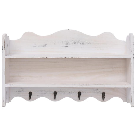 Vidaxx porte-manteau mural 50x10x30 cm bois blanc