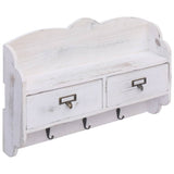 Vidaxx porte-manteau mural 50x10x34 cm bois blanc