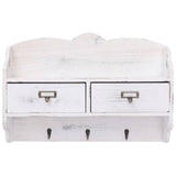 Vidaxx porte-manteau mural 50x10x34 cm bois blanc