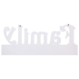 Vidaxl Wall Coat Rack Family 74x29,5 cm