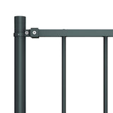 Panneau Vidaxl HEK avec poteaux de 1,7x1 m en poudre-anthracite en acier