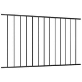 Panneau de clôture Vidaxl Pouile-Coated Acier 1,7x0,75 m noir