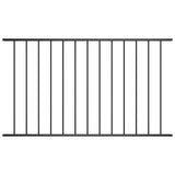 Panneau Vidaxl Hek 1,7x1,25 m en poudre en acier noir