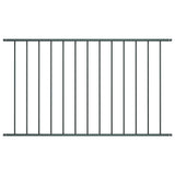 Panneau de clôture de vidaxl-acier recouvert de 1,7x1 m anthracite