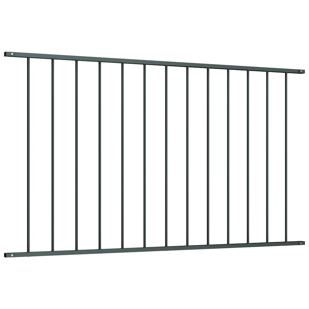 Panneau de clôture de vidaxl-acier recouvert de 1,7x1 m anthracite