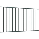 Panneau de clôture de vidaxl-acier recouvert de 1,7x1 m anthracite