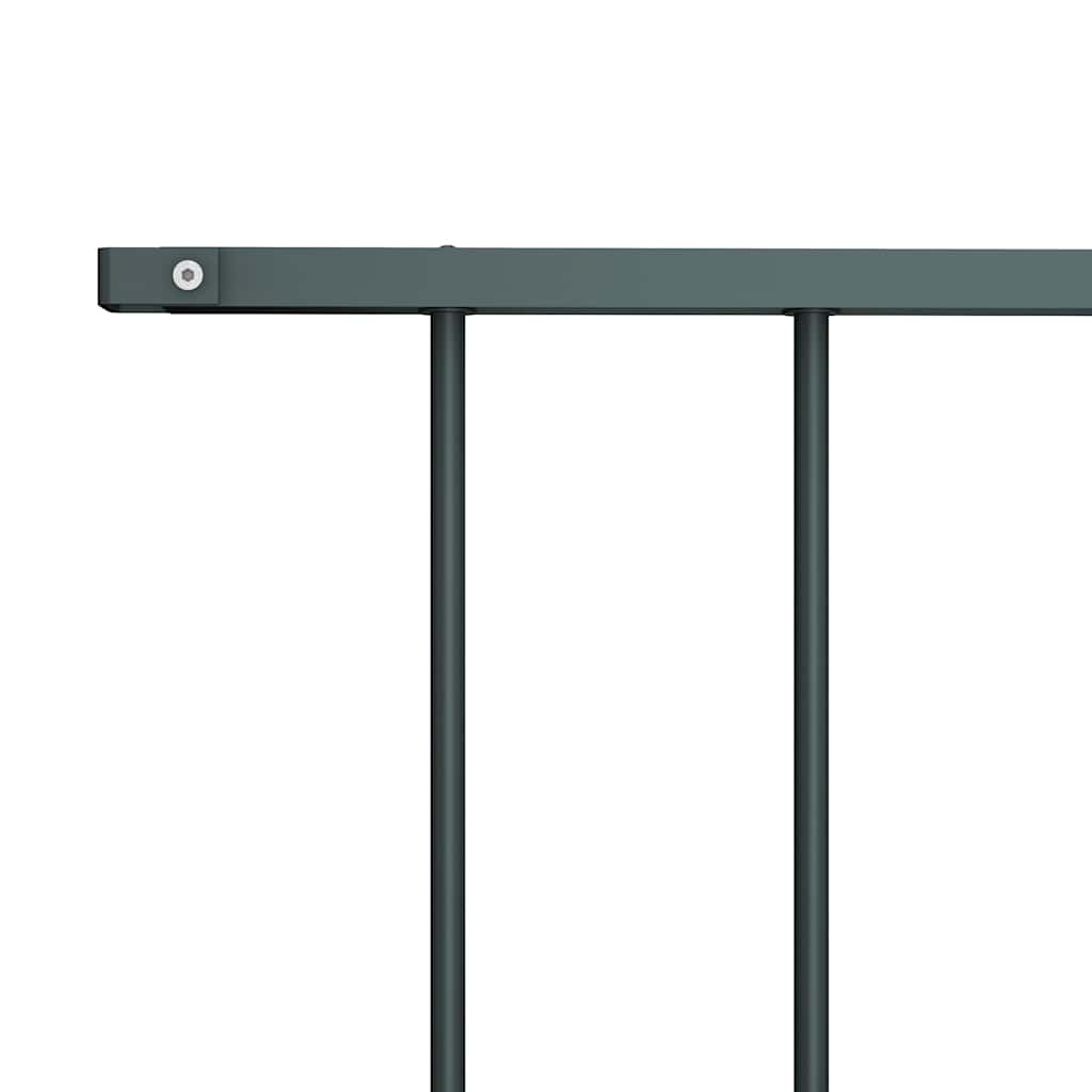 Panneau de clôture de vidaxl-acier recouvert de 1,7x1 m anthracite