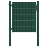 Vidaxxl portail 100x81 cm PVC et acier vert