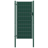 Vidaxl Poort 100x124 cm PVC et Green en acier