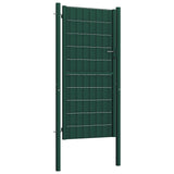 Vidaxl poort 100x124 cm pvc en staal groen