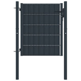 Vidaxl Port 100x101 cm PVC a ocelový antracity -