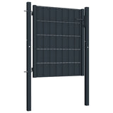 Vidaxl Port 100x101 CM PVC och stål Anthracite -färgad