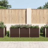 INSERT PLANTER VIDAXL 240X80X77 CM BRORN ACIER GALVANISÉ