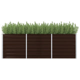 Vidaxl Planter Insert 240x80x77 cm Galvaniserat stålbrunt