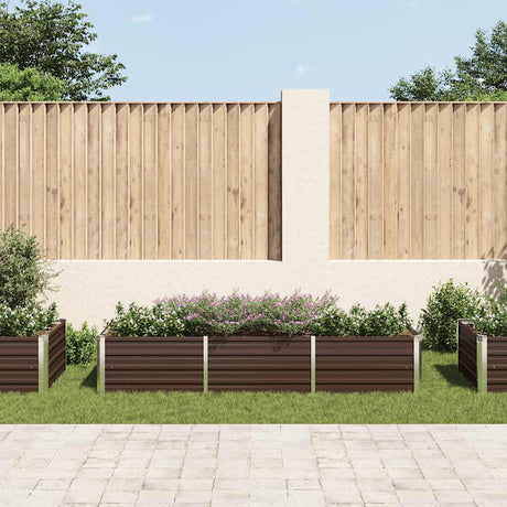 INSERT PLANTER VIDAXL 240X80X45 CM BRORN ACIER GALVANISÉ