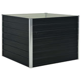 Vidaxl Planter Insaind 100x100x77cm pocinkani jekleni antracit