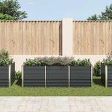 Vidaxl Planter surélevé 240x80x77 cm anthracite en acier galvanisé