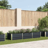 Vidaxl Planter surélevé 240x80x45 cm anthracite en acier galvanisé