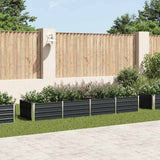 Planteur vidaxl inséré 320x80x45 cm anthracite en acier galvanisé