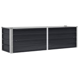Vidaxl Planter surélevé 160x40x45 cm anthracite en acier galvanisé