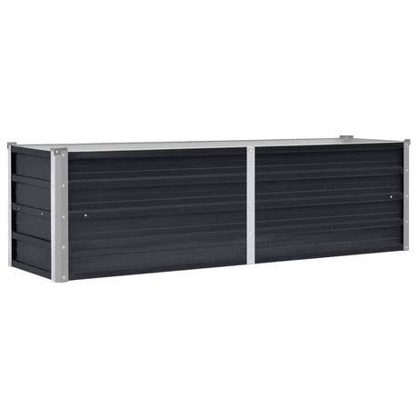 Vidaxl Planter surélevé 160x40x45 cm anthracite en acier galvanisé