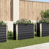 Vidaxl Planter surélevé 100x40x77 cm anthracite en acier galvanisé