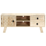 Vidaxl tv-meubel 110x30x44 cm massief mangohout