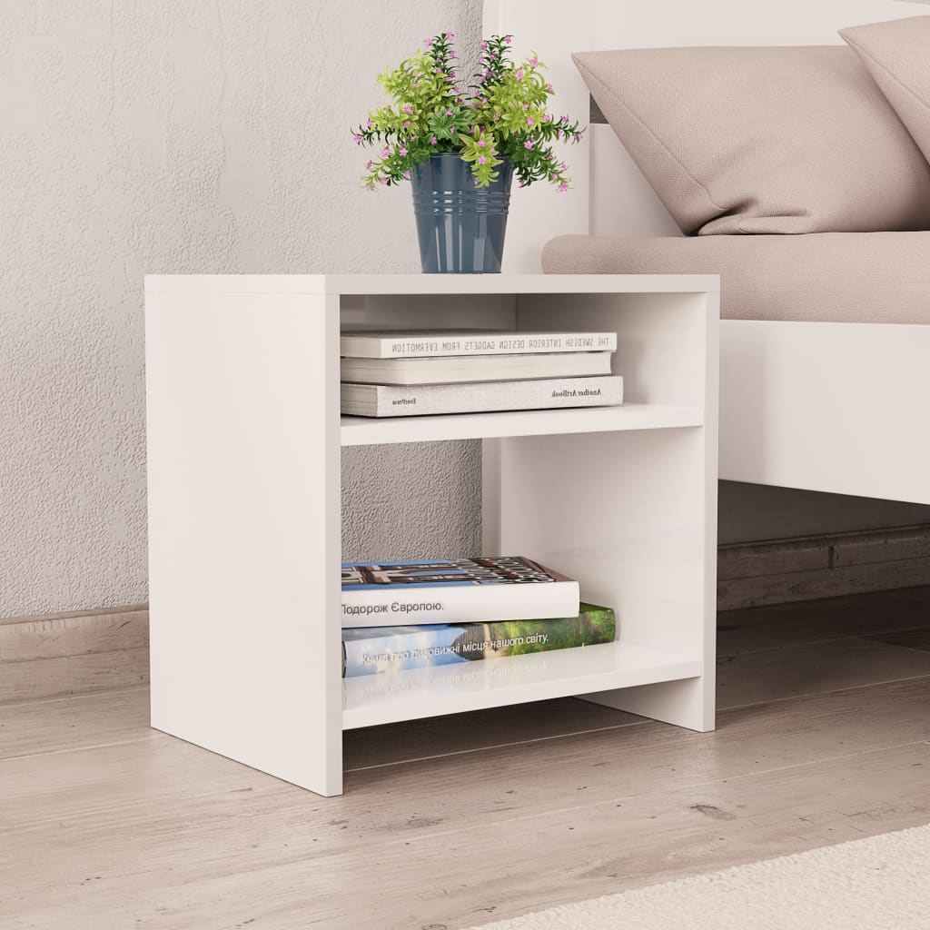 Vidaxl nachtkastjes 2 st 40x30x40 cm bewerkt hout wit