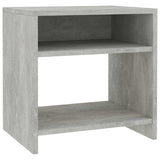 Vidaxl nachtkastje 40x30x40 cm bewerkt hout betongrijs