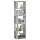 Vidaxl boekenkast kamerscherm 45x24x159 cm bewerkt hout betongrijs