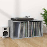 Vidaxl opbergbox voor lp's 71x34x36 cm bewerkt hout betongrijs