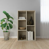 Vidaxl boekenkast dressoir 50x25x80 cm bewerkt hout sonoma eikenkleur