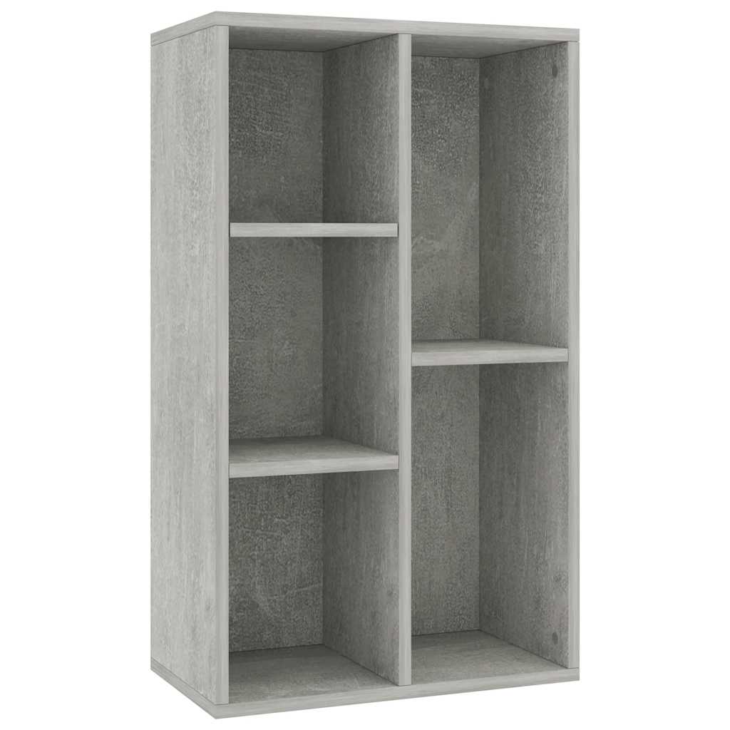 Vidaxl boekenkast dressoir 50x25x80 cm bewerkt hout betongrijs