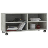 Vidaxl tv-meubel met wieltjes 90x35x35 cm bewerkt hout betongrijs