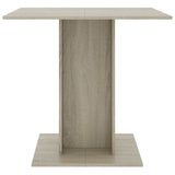 Vidaxl eettafel 80x80x75 cm spaanplaat sonoma eikenkleurig
