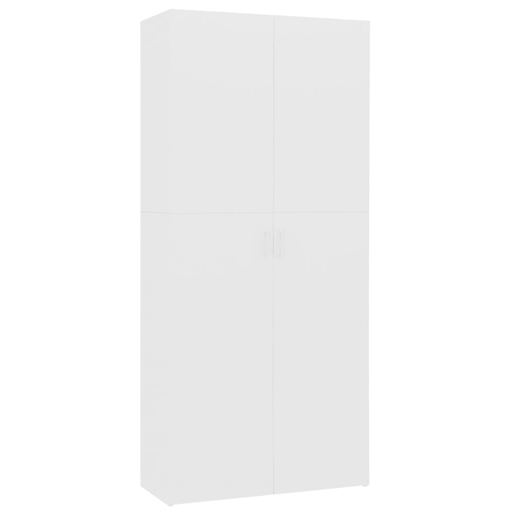 VidaXL shoe cabinet 80x35.5x180 cm processed wood white