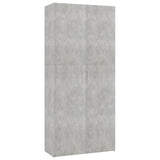 VidaXL shoe cabinet 80x35.5x180 cm processed wood concrete price